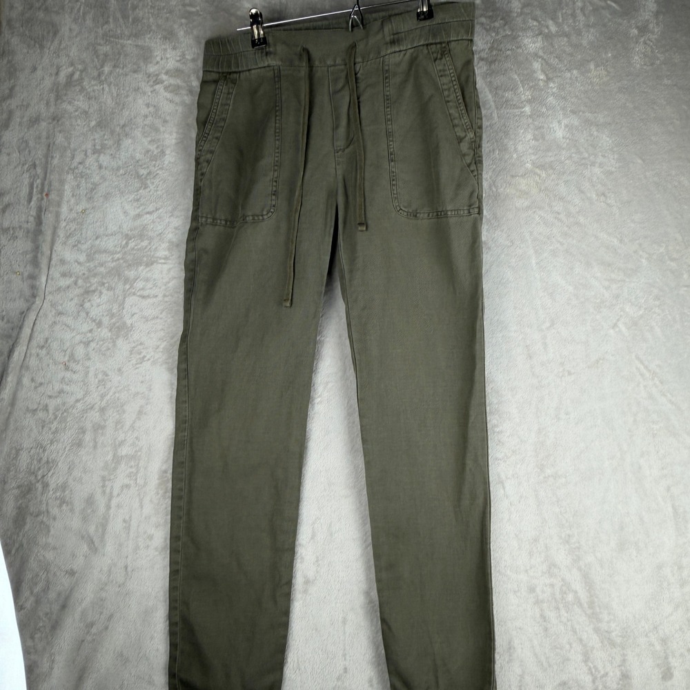Standard James Perse Olive Green Cotton Linen Drawstring Pants WXE1572 Size 1